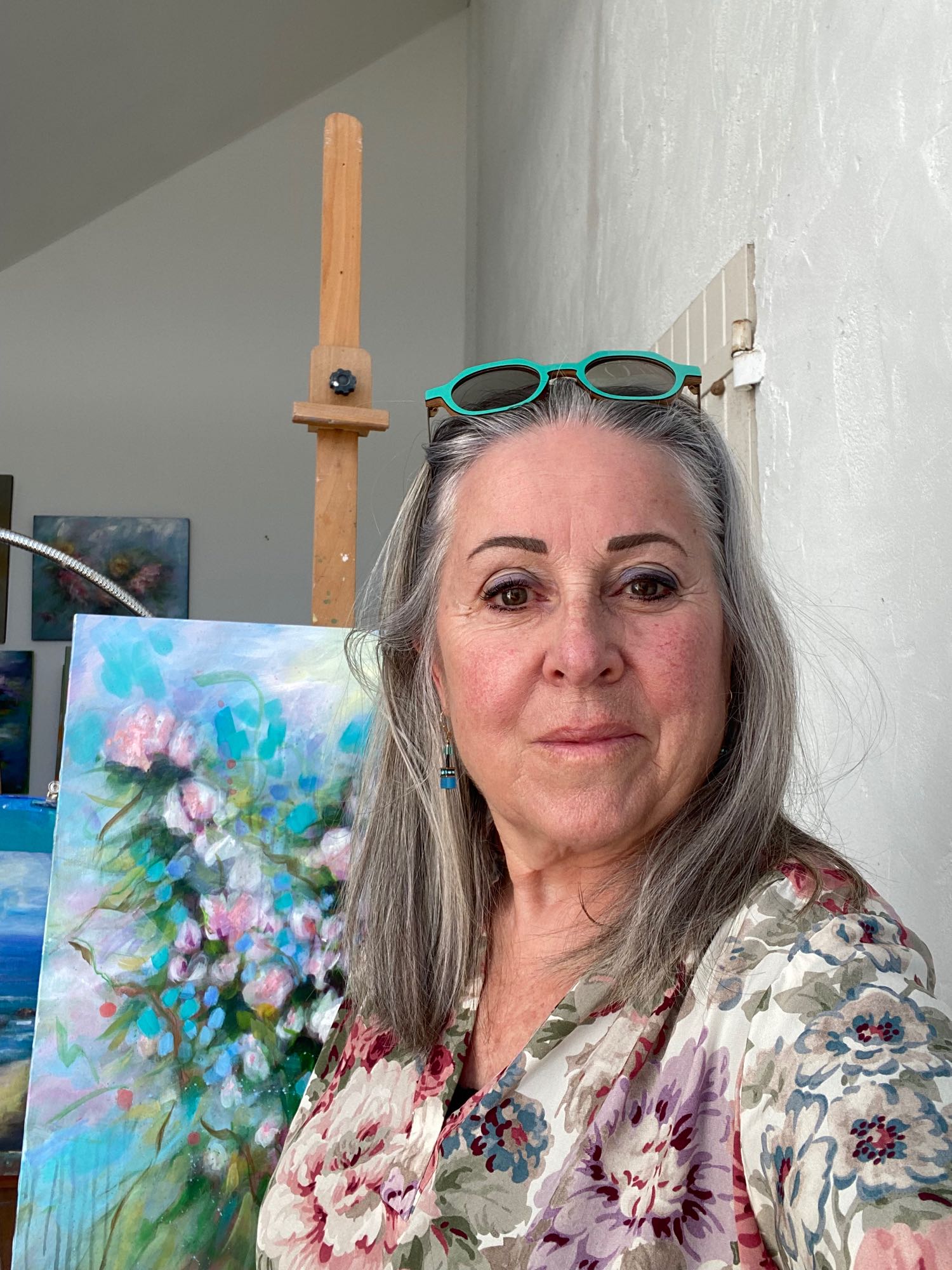 Dany Montagnier dans son atelier